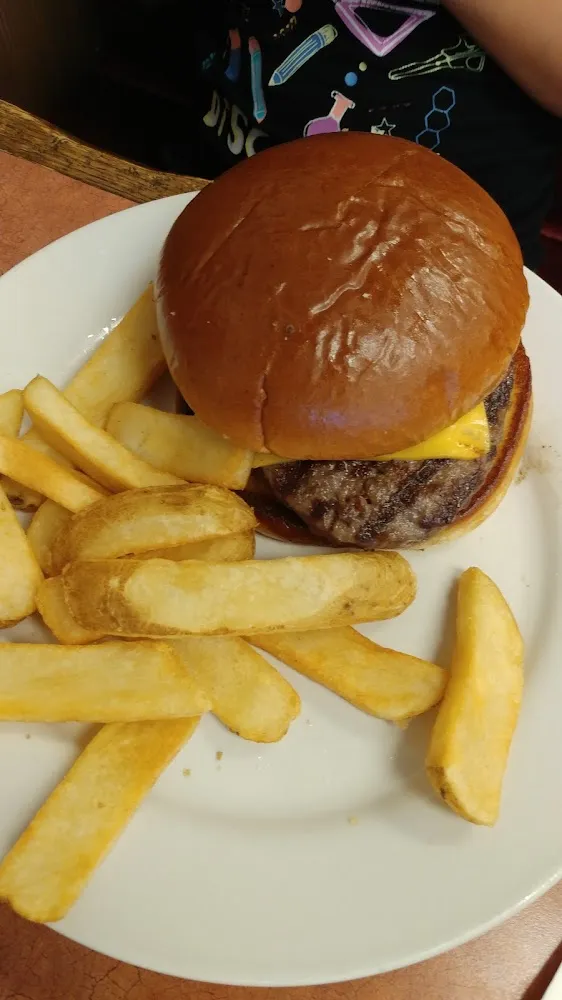 Cheese Burger and Fries