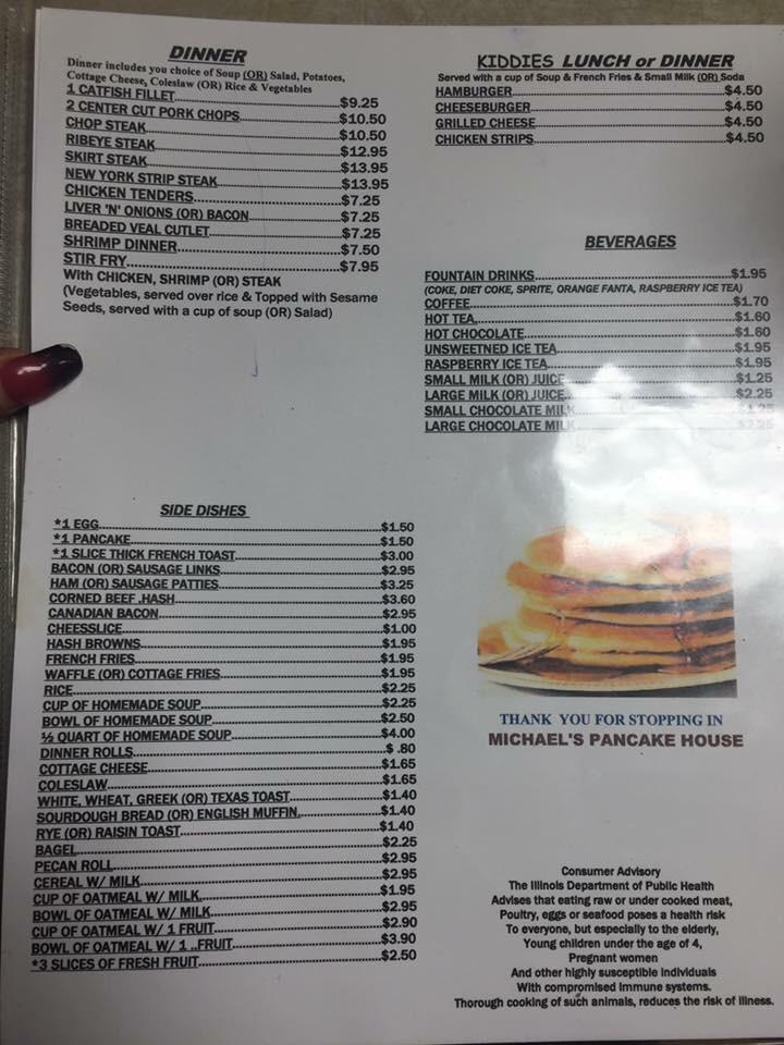 Michael's Pancake House Menu image 4